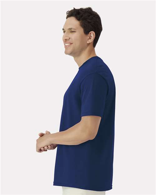 Light Cotton T-Shirt - OnModelSide - B02860112 - Navy