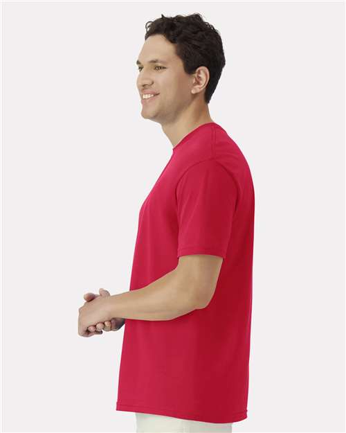 Light Cotton T-Shirt - OnModelSide - B02860702 - Red