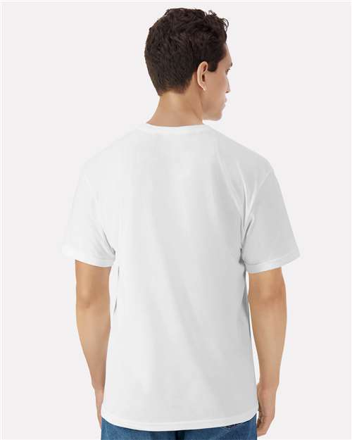 Light Cotton T-Shirt - OnModelBack - B02860002 - White