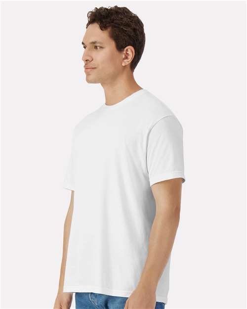 Light Cotton T-Shirt - OnModelSide - B02860002 - White