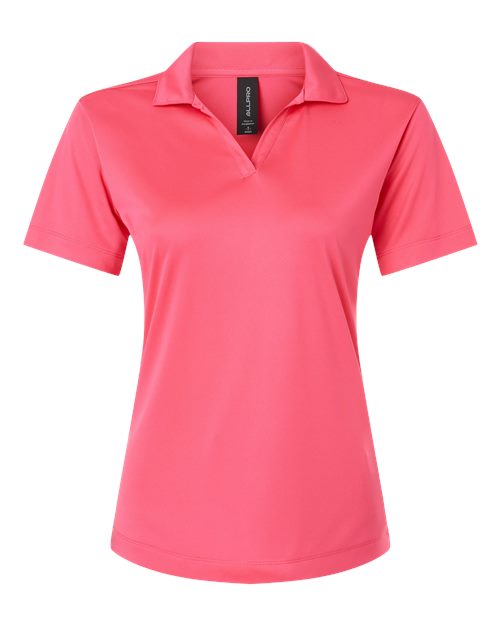Pro-Lock Women's Performance Polo - Front - B01896303 - Bright Pink