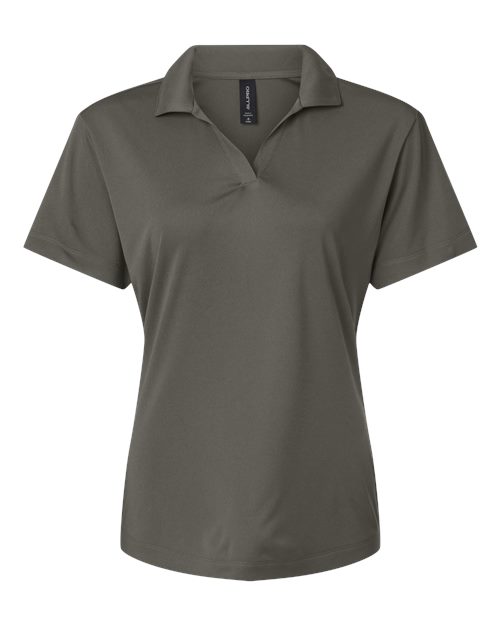 Pro-Lock Women's Performance Polo - Front - B01896593 - Charcoal