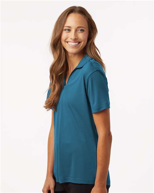 Pro-Lock Women's Performance Polo - OnModelSide - B01896113 - Pacific Blue