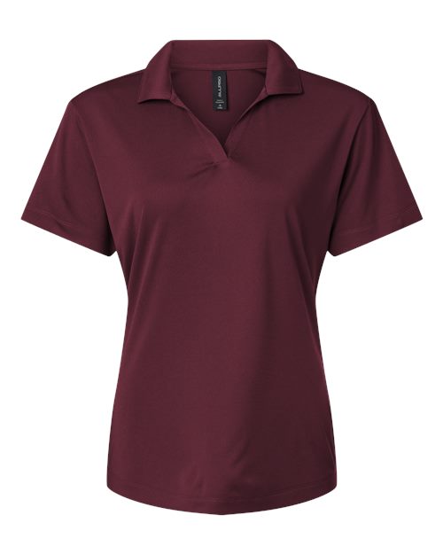 Pro-Lock Women's Performance Polo - Front - B01896533 - Maroon