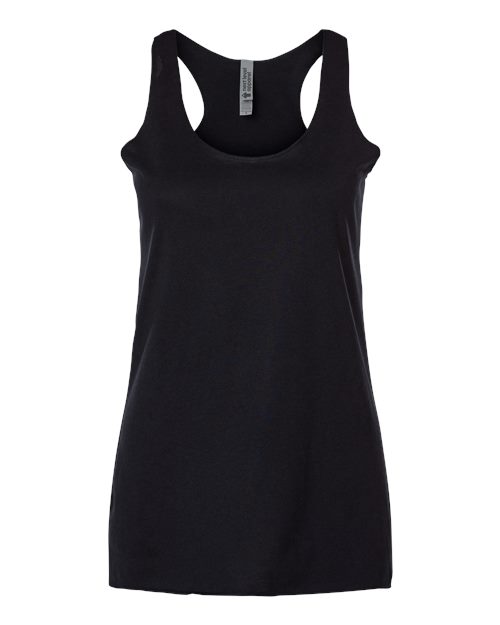 Women’s Triblend Racerback Tank - Front - B88218512 - Black