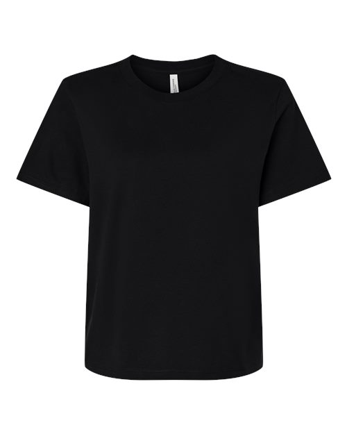 Women's 6 oz Heavyweight Tee - Front - B06606502 - Black