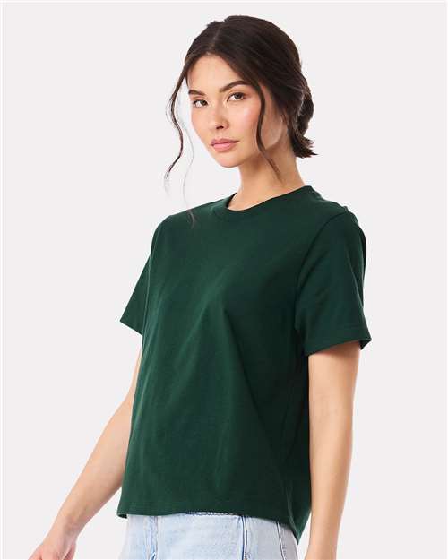 Women's 6 oz Heavyweight Tee - OnModelSide - B06606542 - Forest