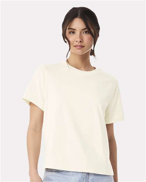 Women's 6 oz Heavyweight Tee - OnModelFront - B06606242 - Natural