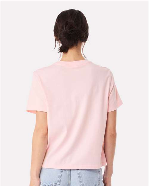 Women's 6 oz Heavyweight Tee - OnModelBack - B06606462 - Soft Pink