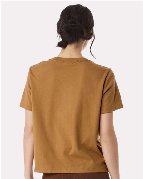 Women's 6 oz Heavyweight Tee - OnModelBack - B06606102 - Toast