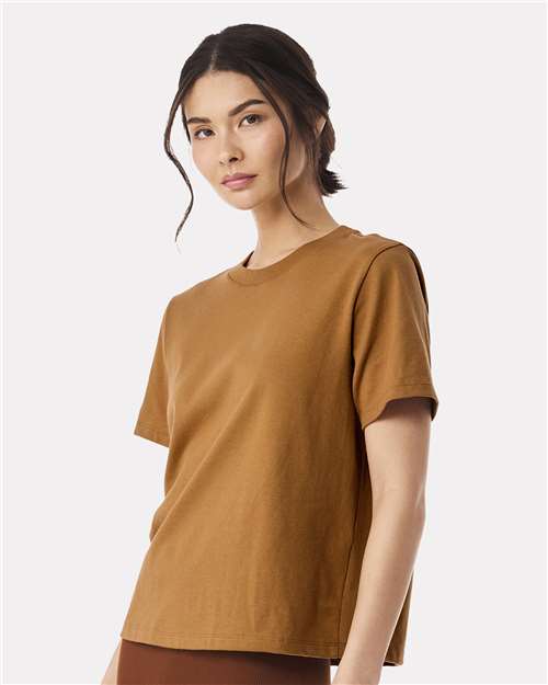 Women's 6 oz Heavyweight Tee - OnModelSide - B06606102 - Toast