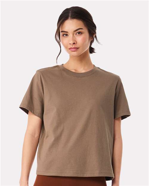 Women's 6 oz Heavyweight Tee - OnModelFront - B06606602 - Vintage Brown