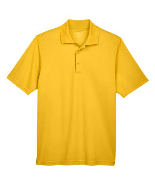 Men's Origin Performance Piqué Polo - Front - B221A7122 - Campus Gold