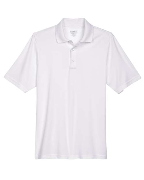 Men's Origin Performance Piqué Polo - Front - B221A7002 - White