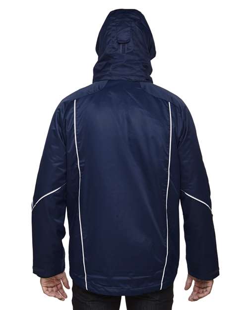 Men's Tall Angle 3-in-1 Jacket with Bonded Fleece Liner - OnModelBack - B149D3650 - Night