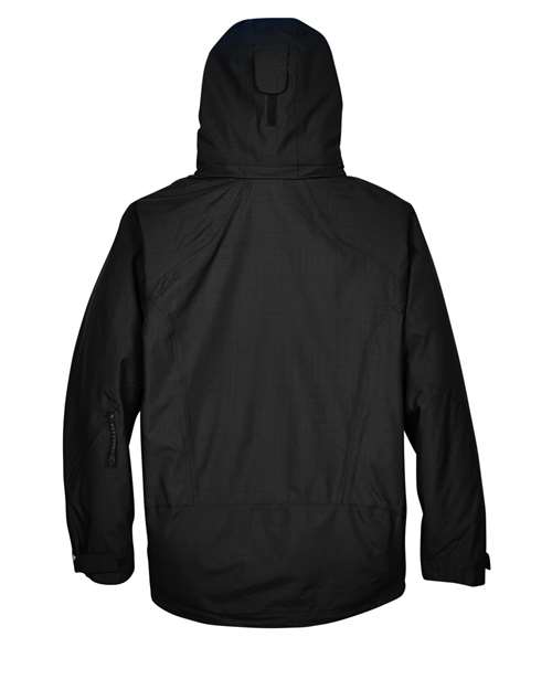 Men's Caprice 3-in-1 Jacket with Soft Shell Liner - Back - B146D3503 - Black