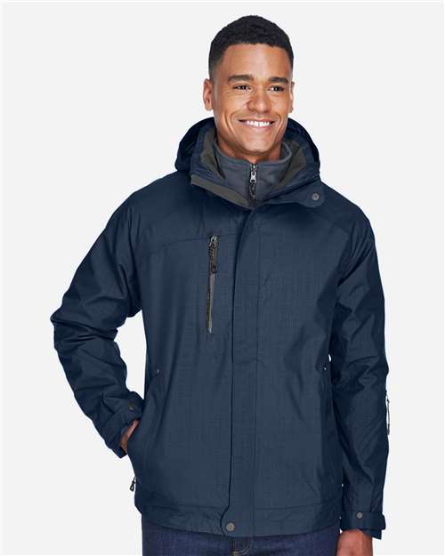 Men's Caprice 3-in-1 Jacket with Soft Shell Liner - OnModelFront - B146D3653 - Classic Navy