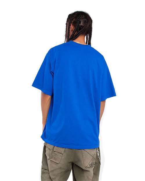 Unisex Max Heavyweight Garment-Dyed T-Shirt - OnModelBack - B255C2755 - Royal