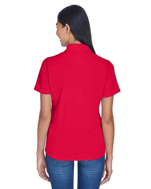 Women's Cool & Dry Stain-Release Performance Polo - OnModelBack - B915E1702 - Red