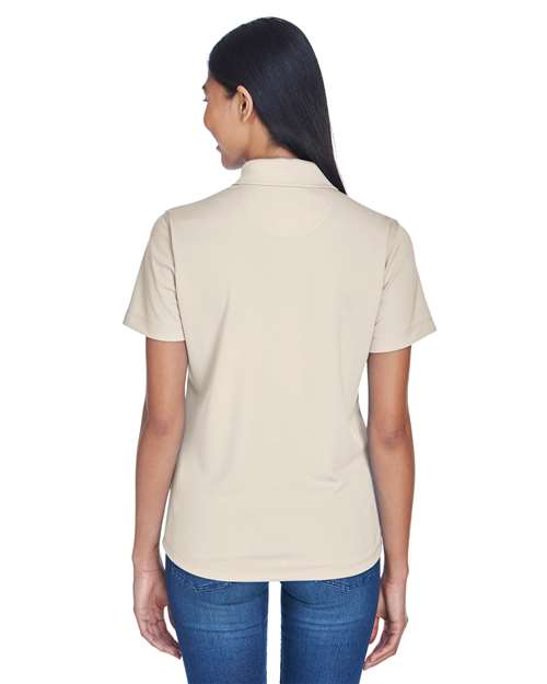 Women's Cool & Dry Stain-Release Performance Polo - OnModelBack - B915E1242 - Stone