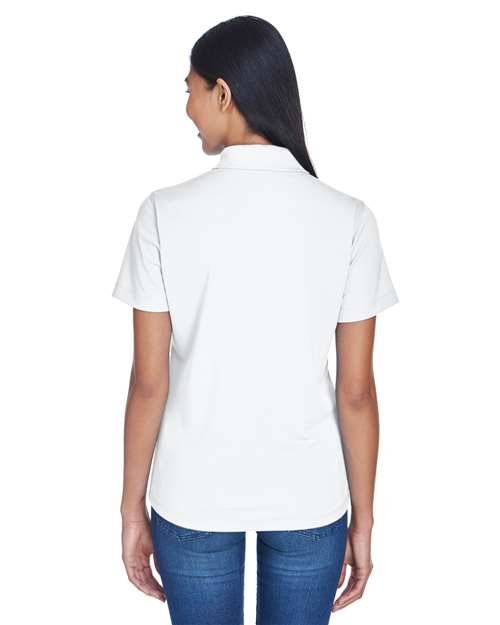 Women's Cool & Dry Stain-Release Performance Polo - OnModelBack - B915E1002 - White