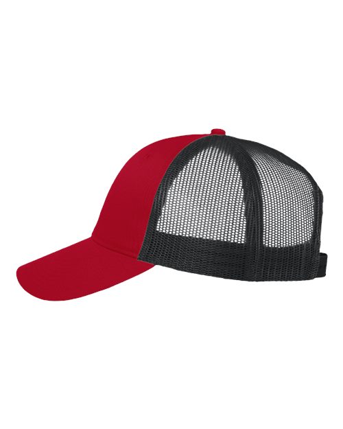 Mesh-Back Twill Trucker Cap - DirectSide - B24995710 - Red/ Black