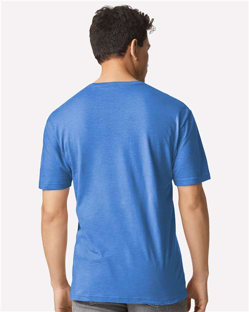 Light Cotton T-Shirt - OnModelBack - B02860272 - Heather Royal