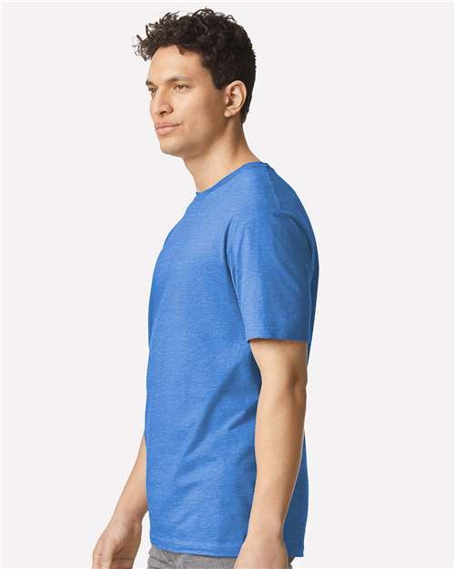 Light Cotton T-Shirt - OnModelSide - B02860272 - Heather Royal