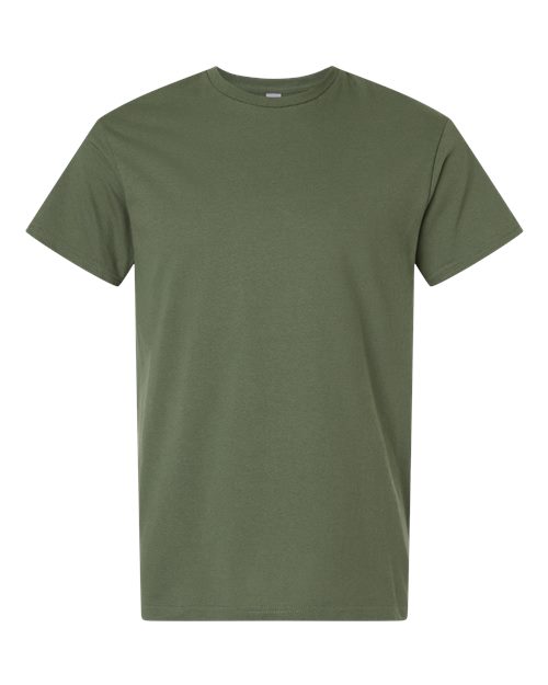 Light Cotton T-Shirt - Front - B02860322 - Military Green