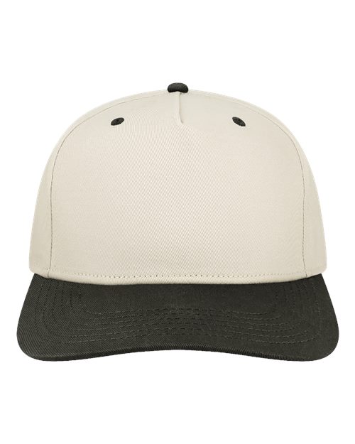 Heritiage Twill Cap - Front - B39195240 - Stone/ Black