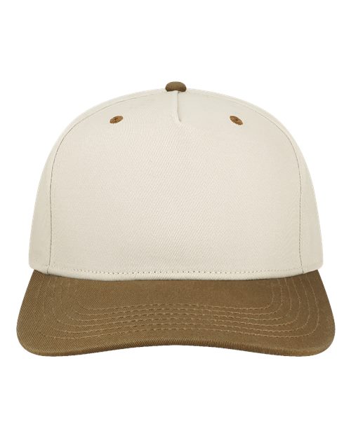 Heritiage Twill Cap - Front - B39195100 - Stone/ Brown