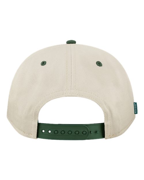 Heritiage Twill Cap - Back - B39195110 - Stone/ Dark Green