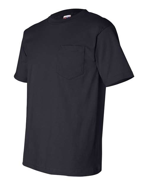USA-Made Pocket T-Shirt - Side - B04279653 - Navy