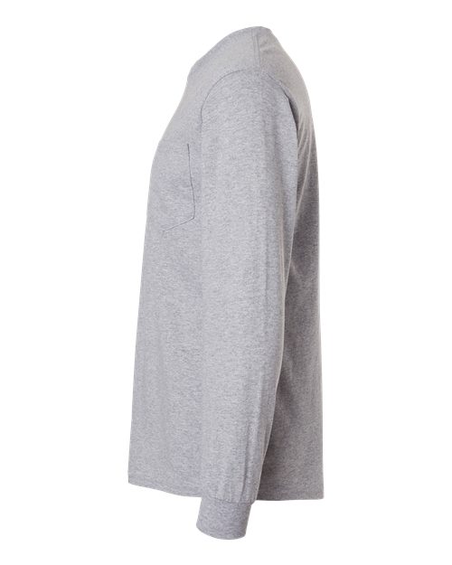 Ultra Cotton® Long Sleeve Pocket T-Shirt - DirectSide - B05060583 - Sport Grey