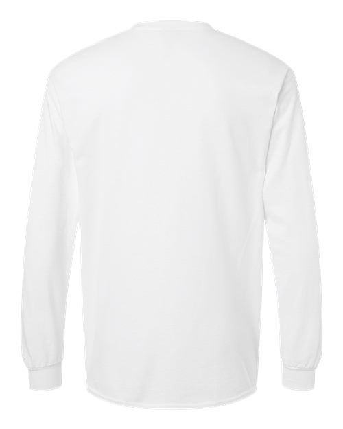 Ultra Cotton® Long Sleeve Pocket T-Shirt - Back - B05060003 - White