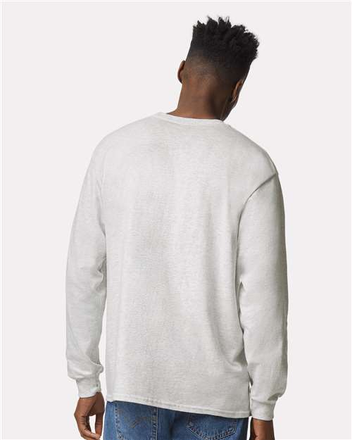Ultra Cotton® Long Sleeve T-Shirt - OnModelBack - B06060023 - Ash