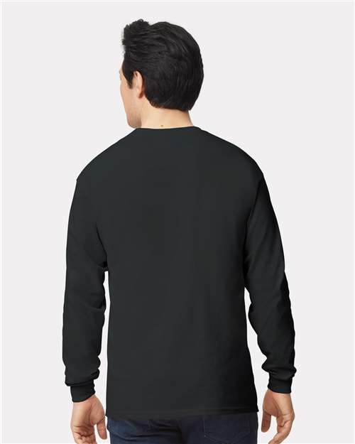Ultra Cotton® Long Sleeve T-Shirt - OnModelBack - B06060503 - Black