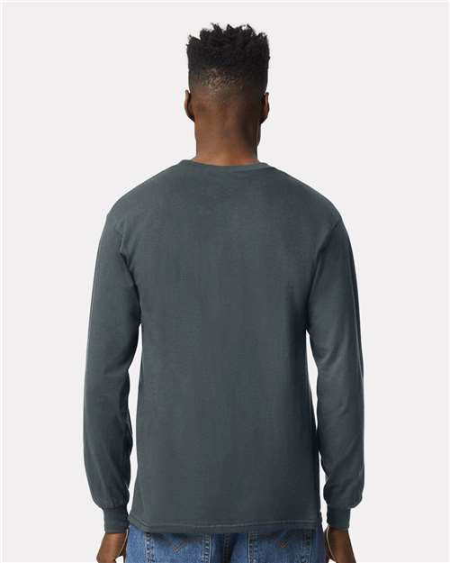 Ultra Cotton® Long Sleeve T-Shirt - OnModelBack - B06060073 - Dark Heather