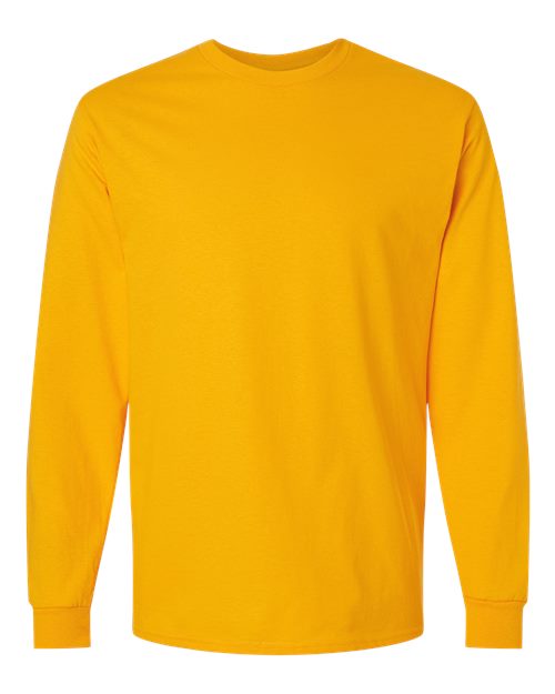 Ultra Cotton® Long Sleeve T-Shirt - Front - B06060123 - Gold