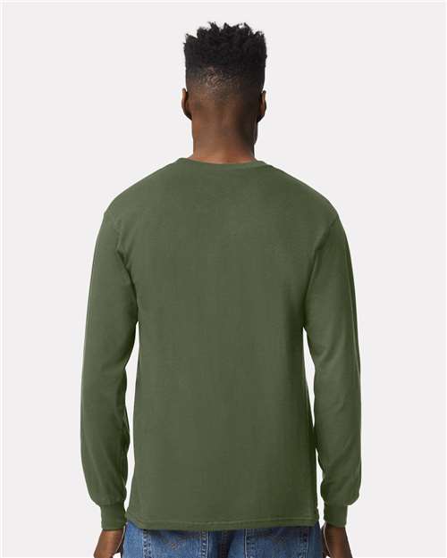 Ultra Cotton® Long Sleeve T-Shirt - OnModelBack - B06060063 - Military Green