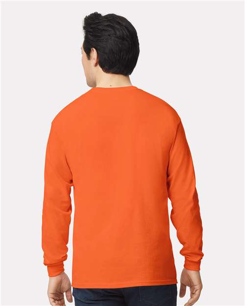 Ultra Cotton® Long Sleeve T-Shirt - OnModelBack - B06060663 - Orange