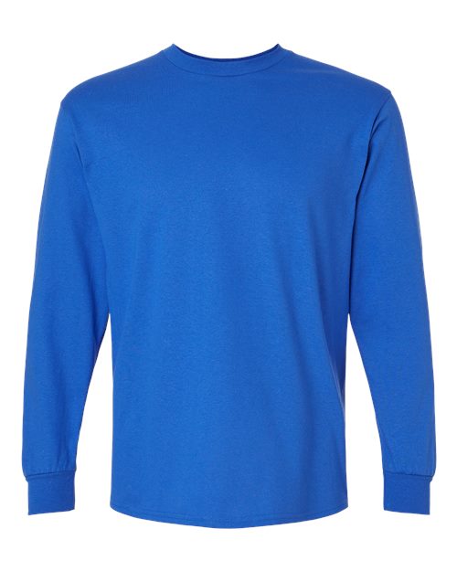 Ultra Cotton® Long Sleeve T-Shirt - Front - B06060753 - Royal