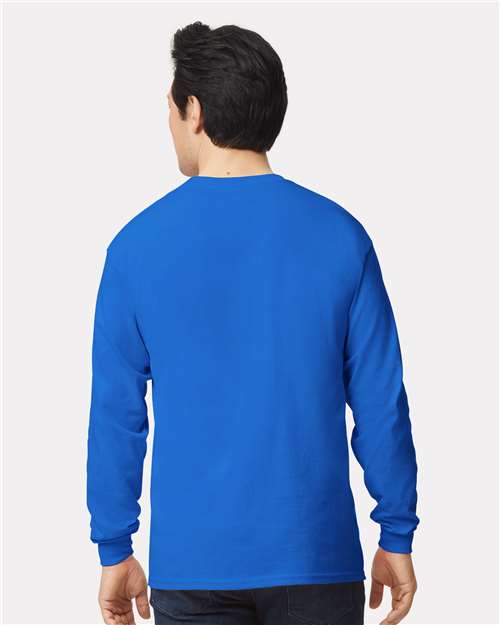 Ultra Cotton® Long Sleeve T-Shirt - OnModelBack - B06060753 - Royal