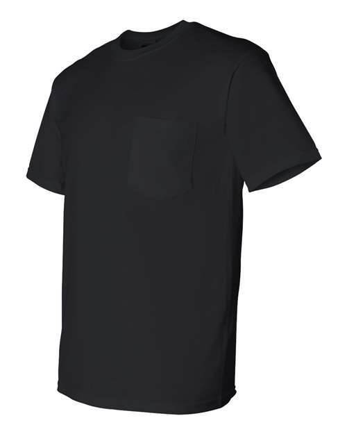 DryBlend® Pocket T-Shirt - Side - B07260503 - Black