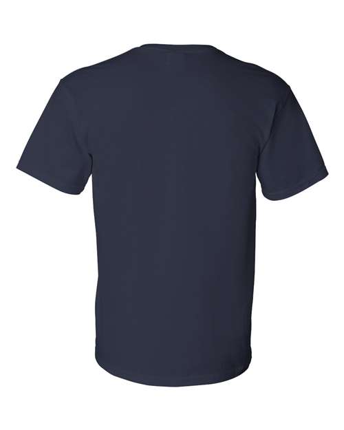 DryBlend® Pocket T-Shirt - Back - B07260653 - Navy