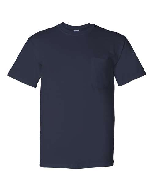 DryBlend® Pocket T-Shirt - Front - B07260653 - Navy