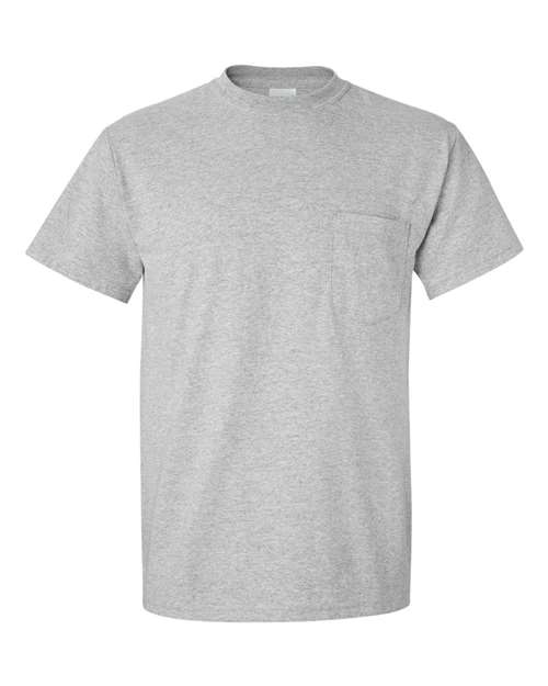 DryBlend® Pocket T-Shirt - Front - B07260583 - Sport Grey