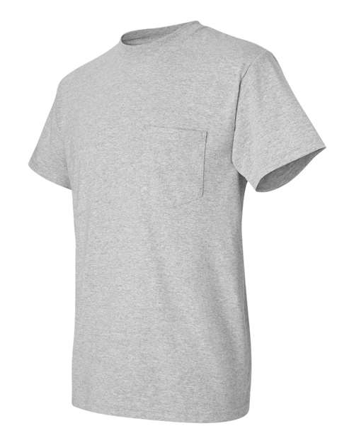 DryBlend® Pocket T-Shirt - Side - B07260583 - Sport Grey