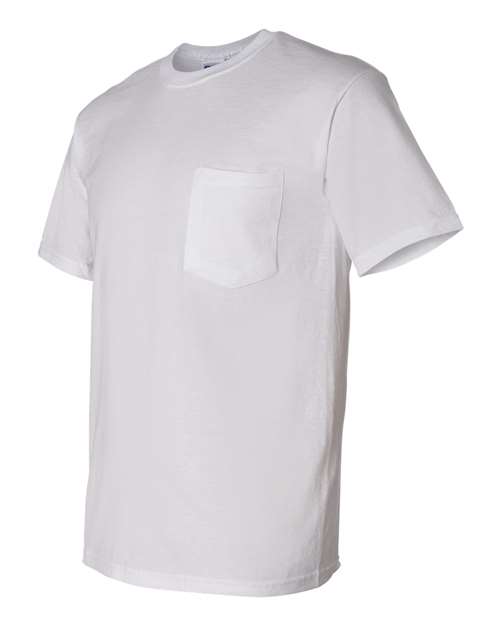 DryBlend® Pocket T-Shirt - Side - B07260003 - White