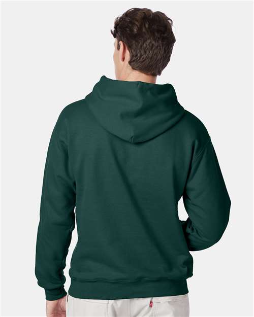 Ultimate Cotton® Hooded Sweatshirt - OnModelBack - B22200873 - Deep Forest
